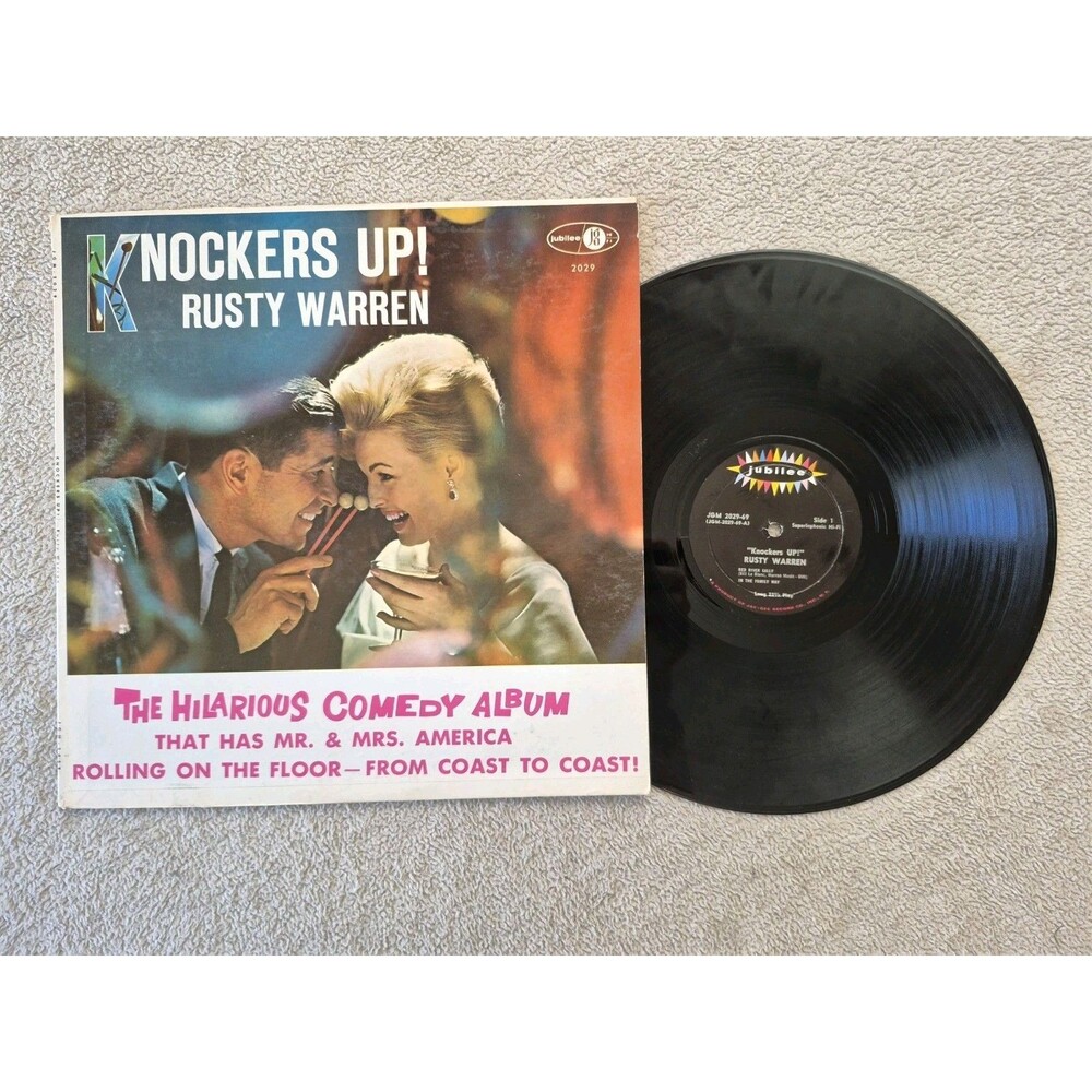 Rusty Warren – Knockers Up! Record 1960 Mono LP Jubilee Comedy 33 RPM JGM 2029